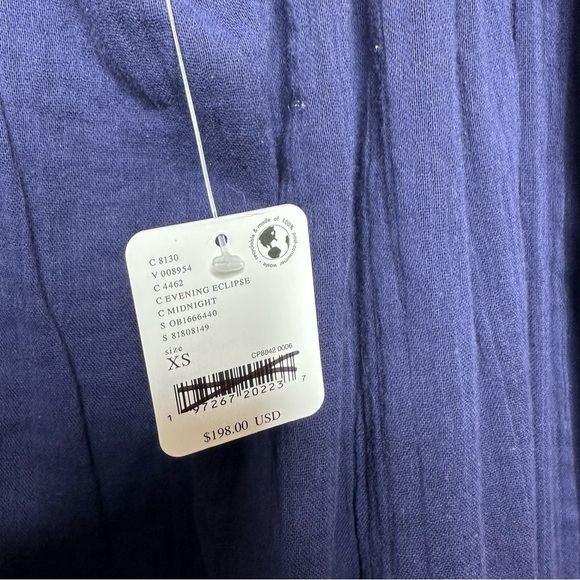 NWT FREE PEOPLE Cutwork Tee Maxi Dress In Evening Eclipse Size XS - Picture 8 of 10